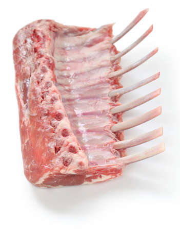 frenched rack of lambの写真素材