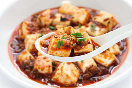 mapo tofu, sichuan style, chinese foodの写真素材