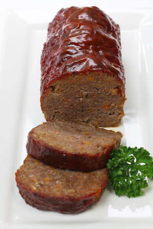 classic meatloaf, american foodの写真素材