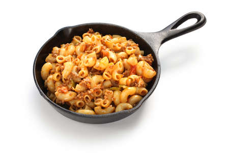 american chop suey, american goulash, american pasta dishの写真素材