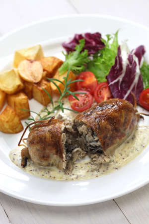andouillette, french lyonnaise sausageの写真素材