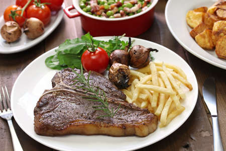 t-bone steakの写真素材