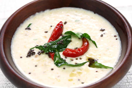 homemade coconut chutney, indian foodの写真素材