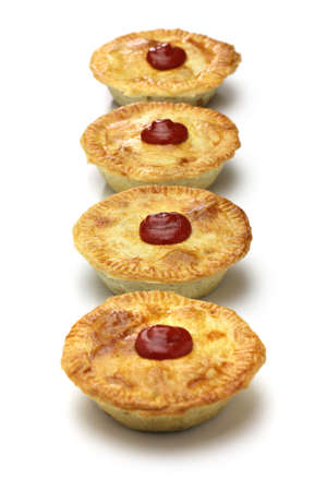 homemade aussie meat pieの写真素材