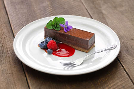 homemade chocolate cakeの写真素材