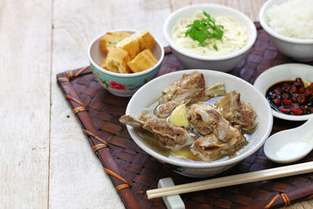singare bak kut teh, spicy pork rib soupの写真素材