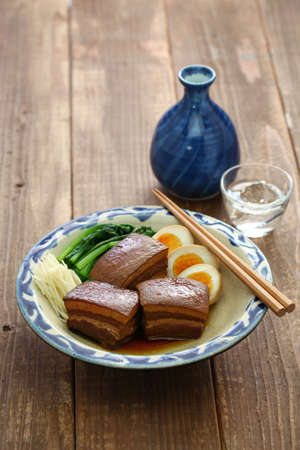 Braised pork bellyの写真素材