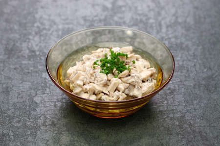 sienisalaatti, finnish mushroom salad isolatedの写真素材
