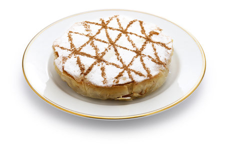 moroccan chicken bastilla, traditional filo pastry pieの写真素材