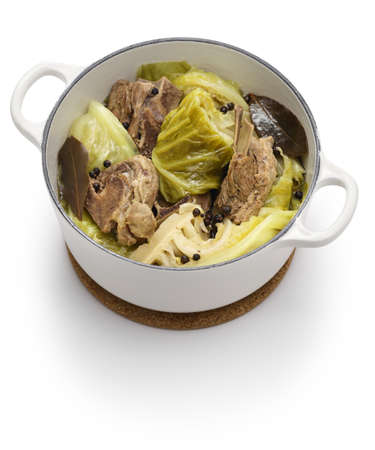 FÃ¥rikÃ¥l (Lamb & Cabbage Stew), a Norwegian national dishの写真素材