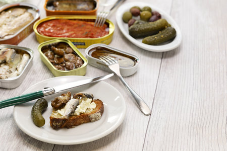 a tinned fish platter for date night