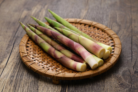 root bent bamboo shoots, Japanese wild vegetableの写真素材