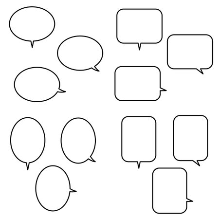 assort of comic speech balloons.の写真素材