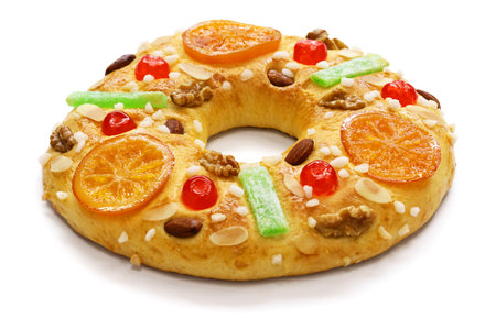RoscÃ³n de reyes, Spanish Kingâs cakeの写真素材