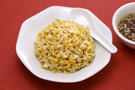 crab meat fried rice, Chinese cuisineの写真素材