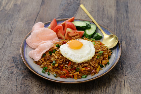 Nasi goreng, Indonesian fried riceの写真素材