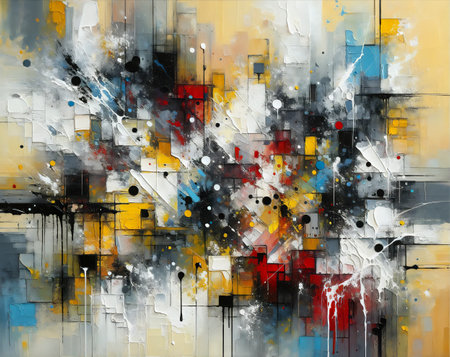action painting, gestural abstraction, background image, generative Aiの素材