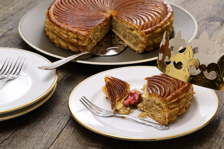 galette des rois, French king cakeの写真素材
