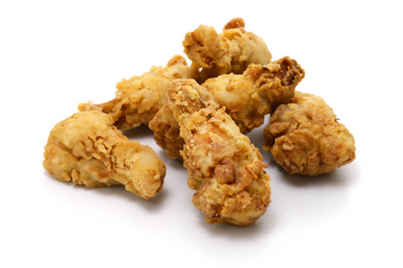 Gluten-free and crispy homemade fried chicken made with rice flourの写真素材