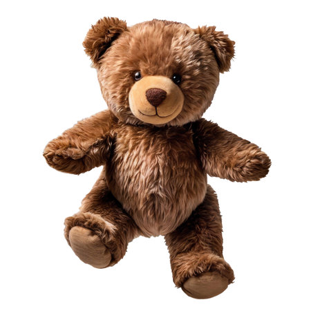 walking vintage brown teddy bear.の素材