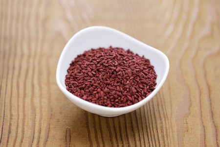 Red Yeast Rice (Hongqu), a dried culture of Monascus purpureusの写真素材