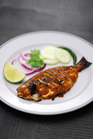 tandoori fish, Indian cuisineの写真素材