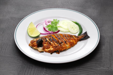 tandoori fish, Indian cuisineの写真素材