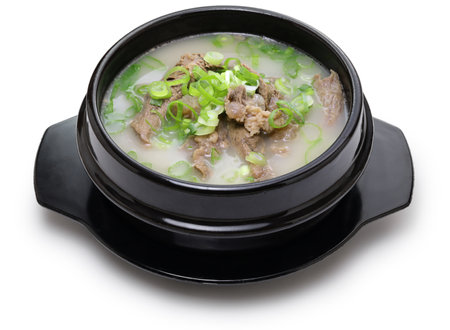 gomtang, traditional Korean beef soupの写真素材