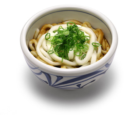 Ise udon noodles with sweet soy sauce, Japanese foodの写真素材
