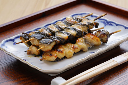 Kurikara-yaki (charcoal grilled eel skewers), Japanese unagi dishの写真素材