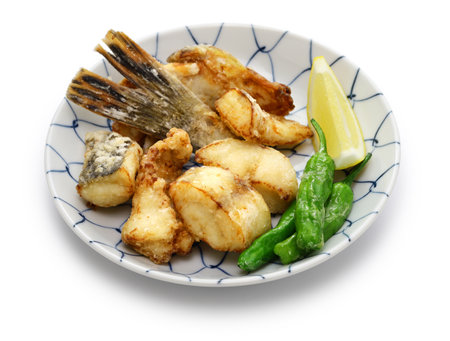 Deep-fried flathead fish ( Magoti no karaage ), Japanese cuisineの写真素材