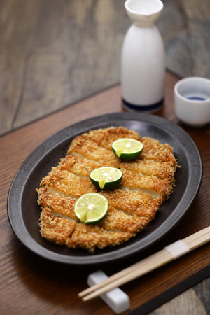 fish ground meat cutlet, Japanese cuisineの写真素材