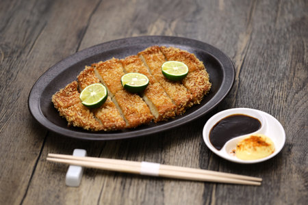 fish ground meat cutlet, Japanese cuisineの写真素材