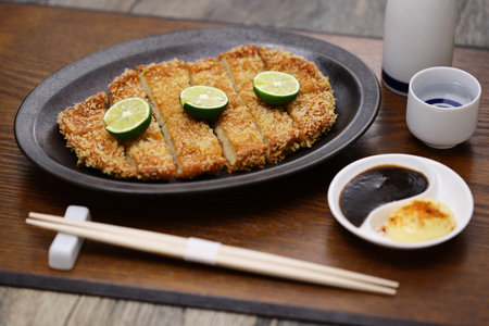 fish ground meat cutlet, Japanese cuisineの写真素材