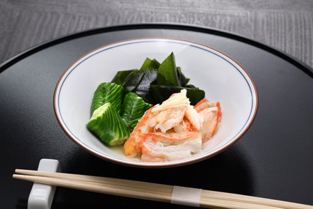 Snow crab vinegared dish, Japanese cuisineの写真素材
