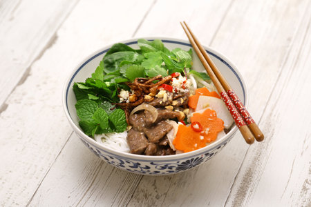 Bun Bo Nam Bo, Vietnamese cuisineの写真素材
