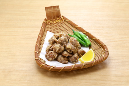 Deep fried gizzard, Japanese foodの写真素材