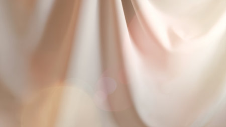 This image features softly flowing fabric drapery displaying gentle textures and neutral tones, perfect for artistic and stylish decoration concepts.の素材