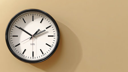 This elegant wall clock features a minimalist design with a clear dial and contrasting hands, perfect for adding a touch of sophistication to any space.の素材