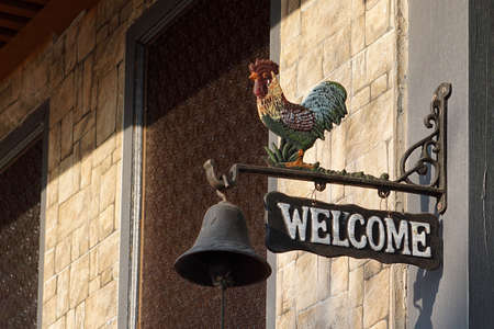 Welcome chicken signの素材