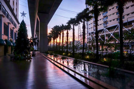 City in the morning