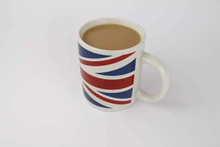 Mug of hot tea,の写真素材