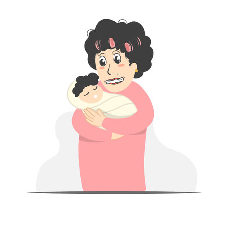 Love mom for baby always sincereのイラスト素材