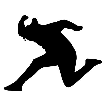 jump for free silhouette vector Pro Vectorのイラスト素材