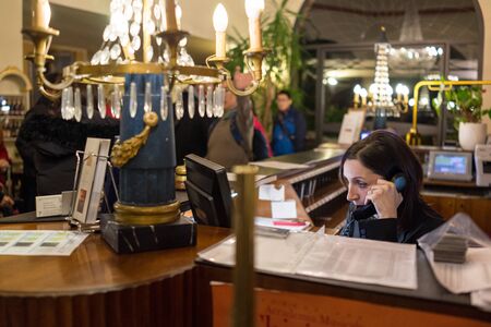 Hall at hotelのeditorial素材