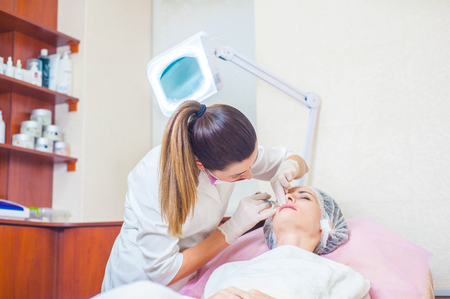 
Lip augmentation, cosmetology, beauty, plastic surgeryの写真素材