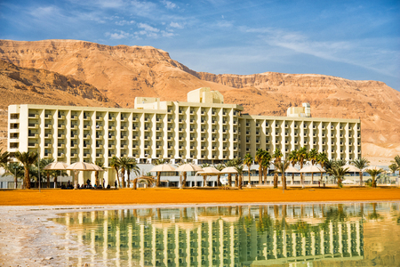 Hotels, the Dead Sea Coast, rest and treatment at the Dead Sea resortsの写真素材