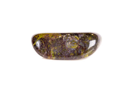 Macro mineral stone jasper on a white background close up