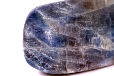 Macro mineral stone sapphire on white background close upの写真素材
