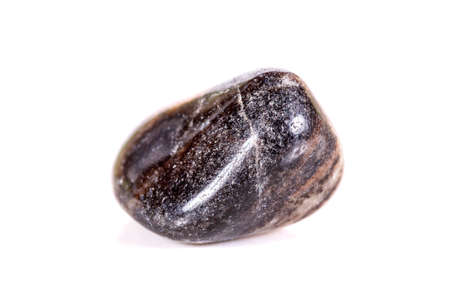 Macro mineral stone jasper on a white background close up